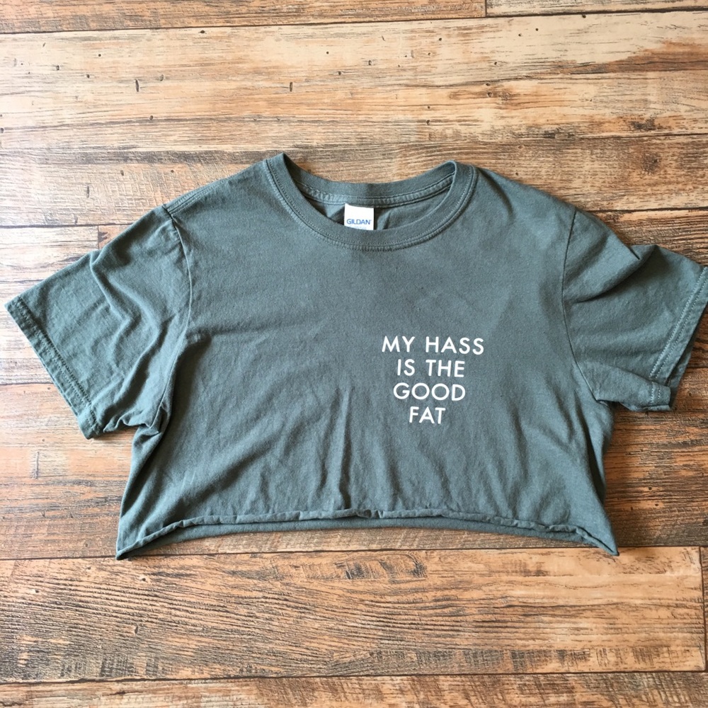 Green gym/workout crop top 🥑